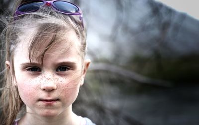 Close-up portrait of girl