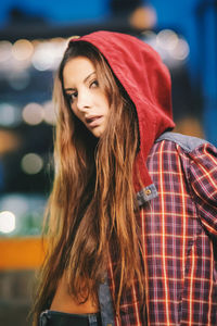 Portrait of beautiful woman