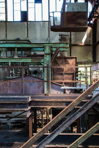 Interior of abandoned factory