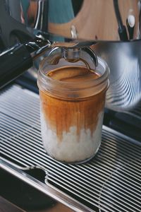 Close-up of coffee on table