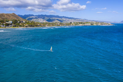 Scenic view of sea against sky