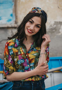 Portrait of a smiling young woman