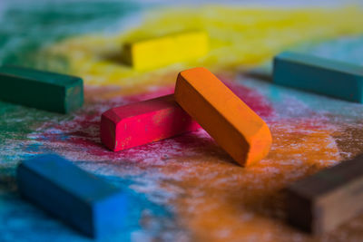 Close-up of toy on table