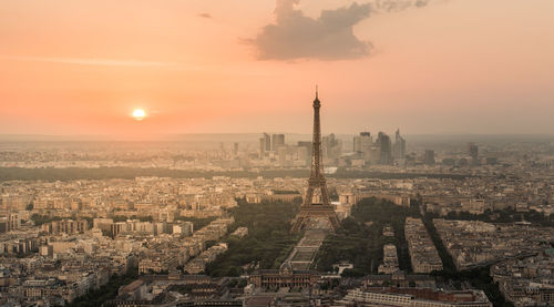 Cityscape at sunset