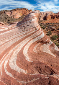 Rock formations on land