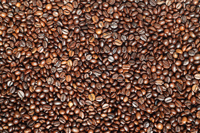 Full frame shot of coffee beans