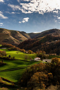 Scenic view of landscape against sky