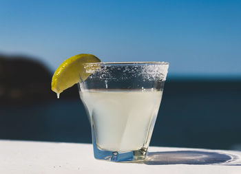 Close-up of drink in glass