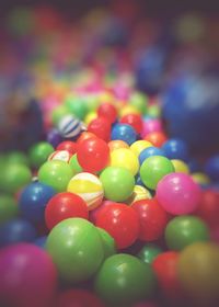 Close-up of colorful candies