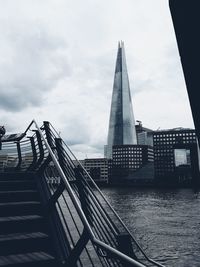 Staircase against sky