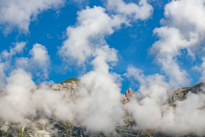 Low angle view of clouds in sky