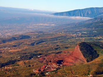 High angle view of landscape