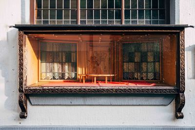 Old wooden shop window