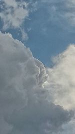 Low angle view of cloudy sky