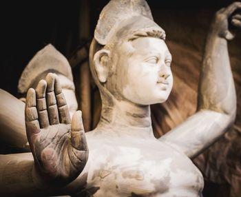 Close-up of statue outdoors