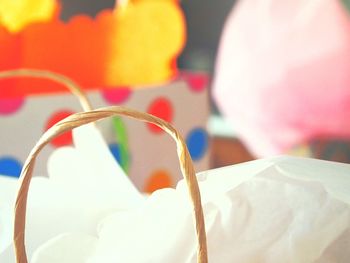 Close-up of multi colored pencils on table