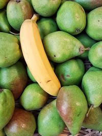 Full frame shot of fruits for sale in market