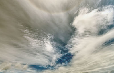 Low angle view of clouds in sky