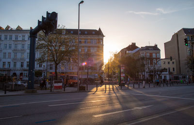 City street against sky