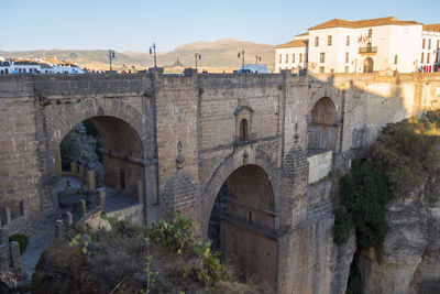 Low angle view of historical building