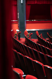 Empty seats at the theater