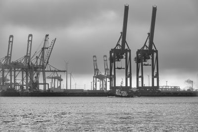 Cranes at commercial dock