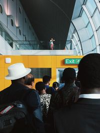 People standing on subway station