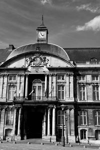 Low angle view of building against sky