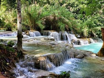 River flowing through rocks