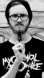 Close-up portrait of young woman