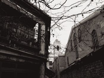 Low angle view of buildings in city