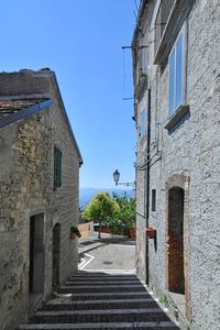 A characteristic street of castiglione messer marino, a village in the abruzzo, italy.