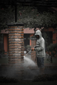 Man working at construction site