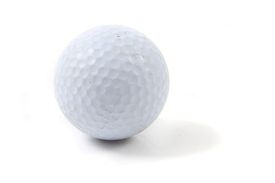 Close-up of ball on white background