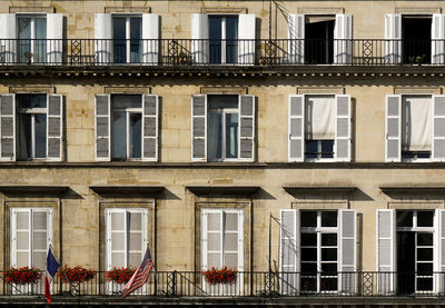 Low angle view of building in city