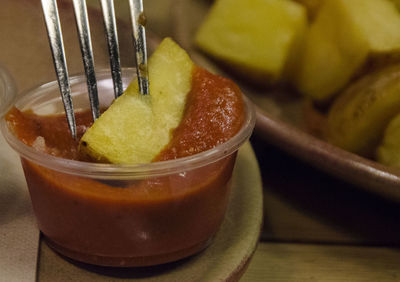 Close-up of juice