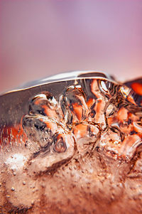 Close-up of ice cream in water