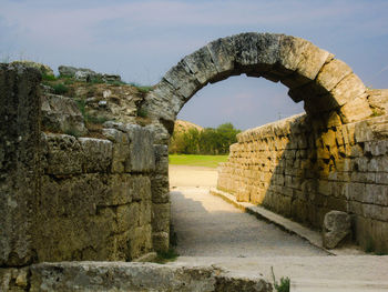 View of old ruins against the sky