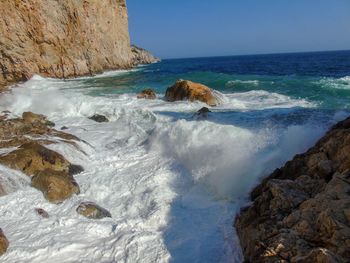 Scenic view of sea against sky