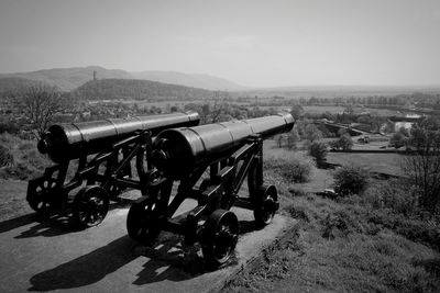 Panoramic view of canon and mountains