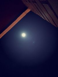 Low angle view of moon