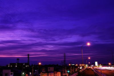 City street at dusk