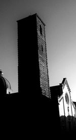 Low angle view of modern building against sky