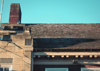 Low angle view of buildings in city