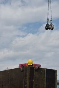 Formwork construction at the building site in the construction industry