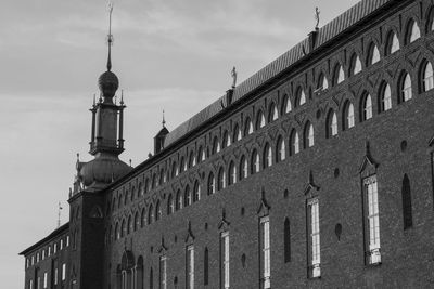 Low angle view of building against sky