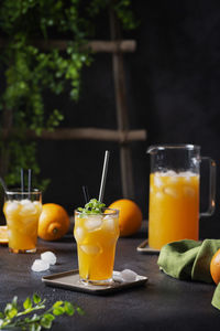 Close-up of drink on table