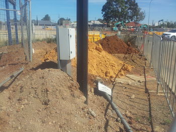 View of trees against sky
