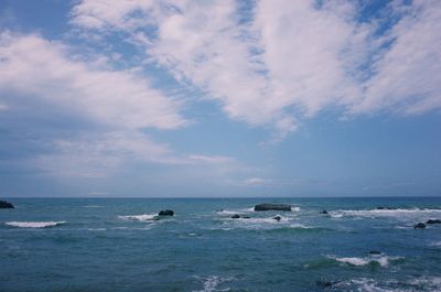 Scenic view of sea against sky