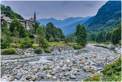 Scenic view of river against sky
